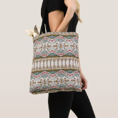 Tote Bag Elégante frontière florale ethnique Boho (De près)