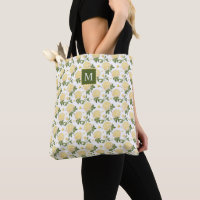 Élégante Hydragea Jaune Monogramme Floral