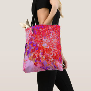 Tote Bag Élégante Hydrangea Limelight Violette et Orange