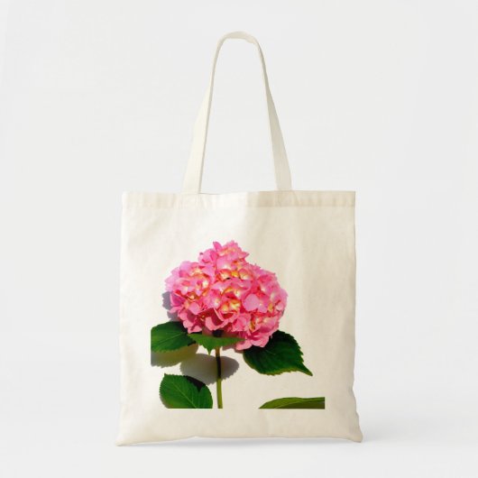 Tote Bag Elégante hydrangée rose fleurie rose (Devant)
