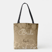 Tote Bag Élégante Mariée Gold (Dos)