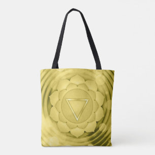 Tote Bag Elégante méditation spirituelle Gold Chakra Zen 