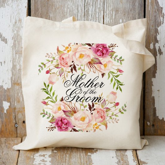 Tote Bag Elégante mère florale rustique de la chambre