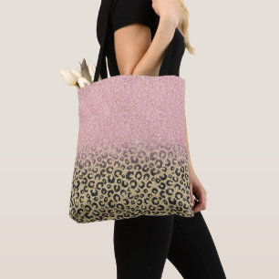 Tote Bag Élégante Parties scintillant Rose d'or Empreinte