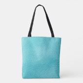 Tote Bag Élégante texture en cuir turquoise (Dos)