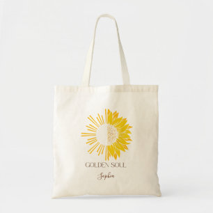 Tote Bag Élégante Tournesol "âme dorée"