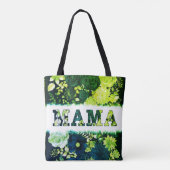 Tote Bag Élégante verdure Floral MAMA (Dos)