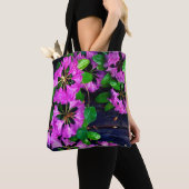 Tote Bag Elégants fleurs roses azalées roses (De près)