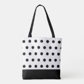 Tote Bag Élégants points noirs (Dos)
