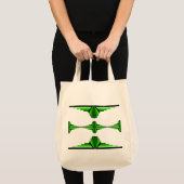Tote Bag Éléments Art déco en vert profond (Devant (produit))