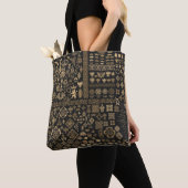 Tote Bag Éléments baroques : motif méga-set. (De près)