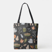 Tote Bag Eléments Chaleureux : Chaleureux Motif. (Dos)