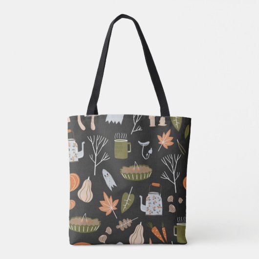 Tote Bag Eléments Chaleureux : Chaleureux Motif. (Dos)