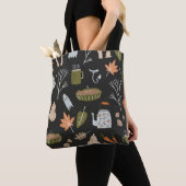 Tote Bag Eléments Chaleureux : Chaleureux Motif. (De près)