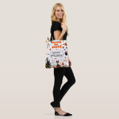Tote Bag Eléments de design Halloween. Cliparts d'Halloween (Sur le modèle)