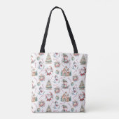 Tote Bag Éléments de Noël mignons (Dos)