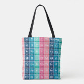 Tote Bag Éléments du Motif de table périodique (Dos)