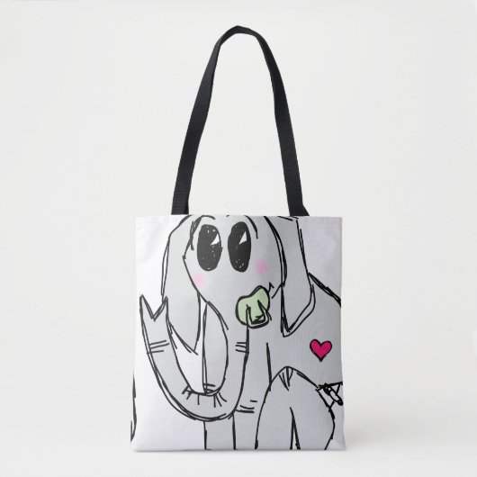 Tote Bag éléphant (Devant)