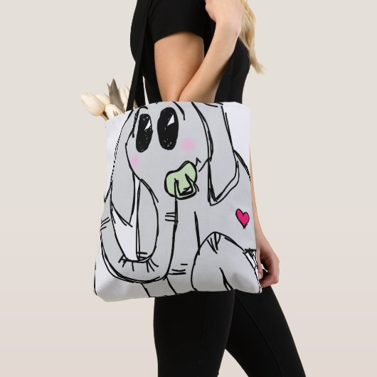 Tote Bag éléphant (De près)