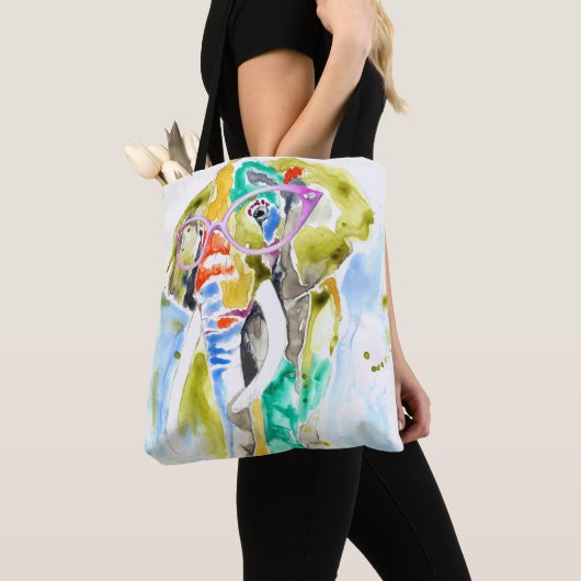 Tote Bag Eléphant à pantalon intelligent (De près)