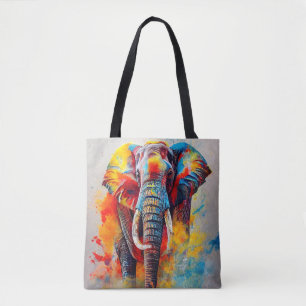 Tote Bag Elephant Animal Discovery Aventure Nature Planet