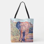 Tote Bag éléphant aquarell (Dos)