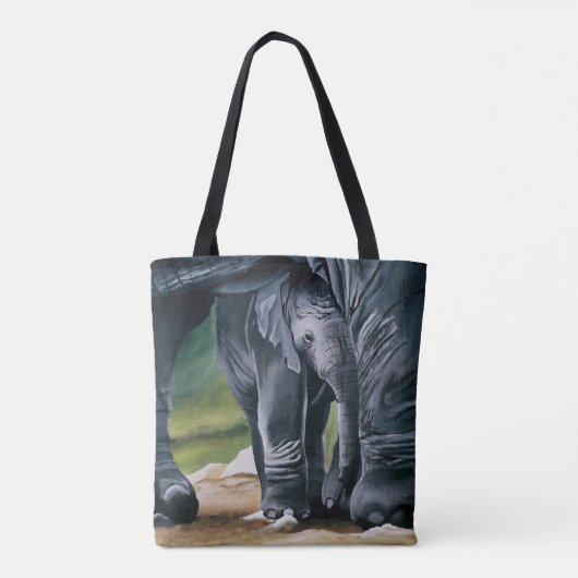 Tote Bag Eléphant bébé (Dos)
