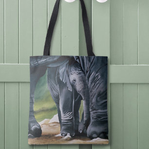 Tote Bag Eléphant bébé