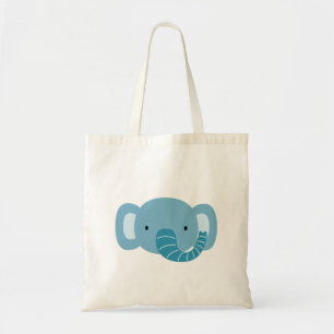 Tote Bag Elephant Birthday Kids Art