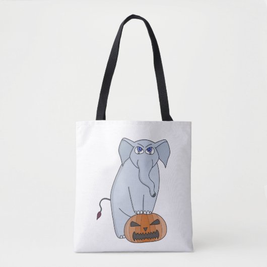 Tote Bag Eléphant citrouille (Devant)