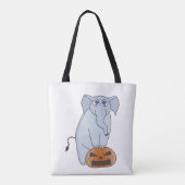 Tote Bag Eléphant citrouille (Dos)