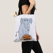Tote Bag Eléphant citrouille (De près)