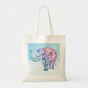 Tote Bag Eléphant coloré Paisley