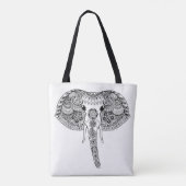 Tote Bag Éléphant d'Asie inspiré 4 (Dos)