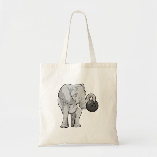 Tote Bag Éléphant de bowling (Devant)