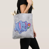 Tote Bag Éléphant de dessin animé mignon (De près)