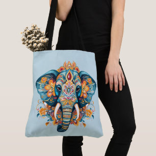 Tote Bag Eléphant de style bohémien
