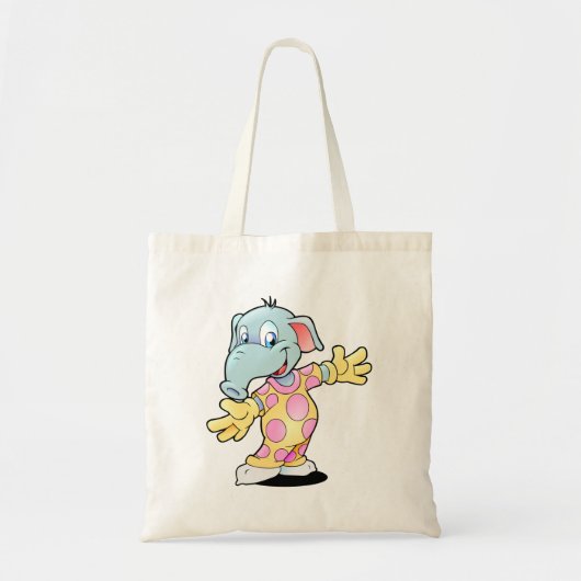 Tote Bag Éléphant en pyjama (Devant)