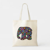 TOTE BAG ÉLÉPHANT EN VITRAIL (Dos)