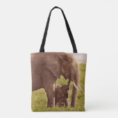 Tote Bag Éléphant et bébé des images | de Getty (Dos)