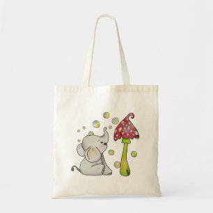 Tote Bag éléphant et champignon