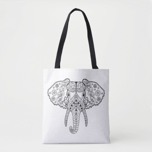 Tote Bag Éléphant inspiré 4 (Devant)