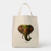 Tote Bag Eléphant Majestic - Eco inspirée de la nature (Dos)