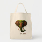 Tote Bag Eléphant Majestic - Eco inspirée de la nature (Devant)