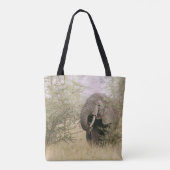 TOTE BAG ÉLÉPHANT MANGEANT D'UN ARBRE (Dos)
