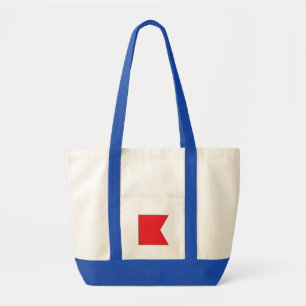 Tote Bag Éléphant nautique Fourre-tout de la lettre B de