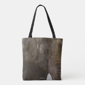 Tote Bag Eléphant proche (Dos)