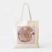 Tote Bag Eléphant rose (Dos)