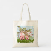 Tote Bag Éléphant Rose Caché (Dos)