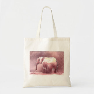 Tote Bag Éléphant rose Fourre-tout